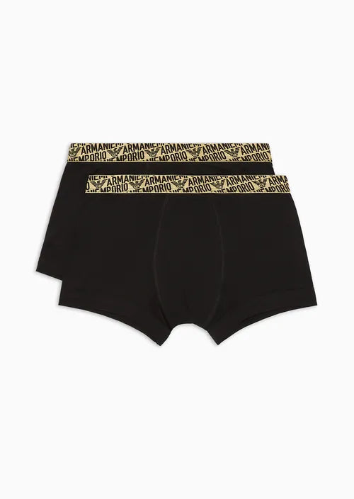 2 pack boxer logo oro emporio armani